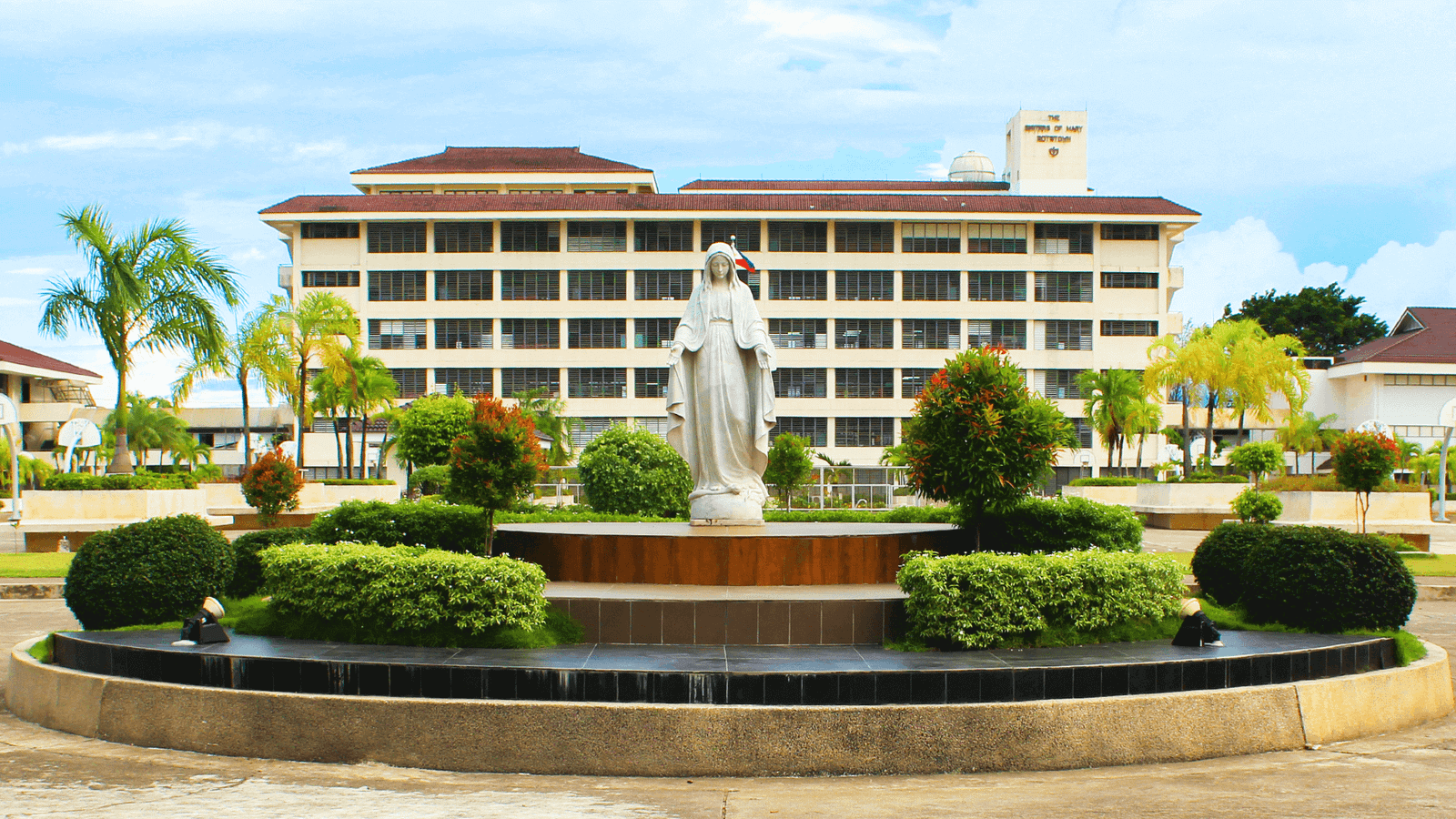 School buildings and gardens at a Sisters of Mary Boystown campus